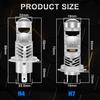 2 st H7 H4 Bi LED Mini Projektorlins LED Bilstrålkastarlampor CANBUS HB2 9003 Hög Låg Ljus 80000Lm Dimljuslampa 12V Auto Motorcykel Mini Lins