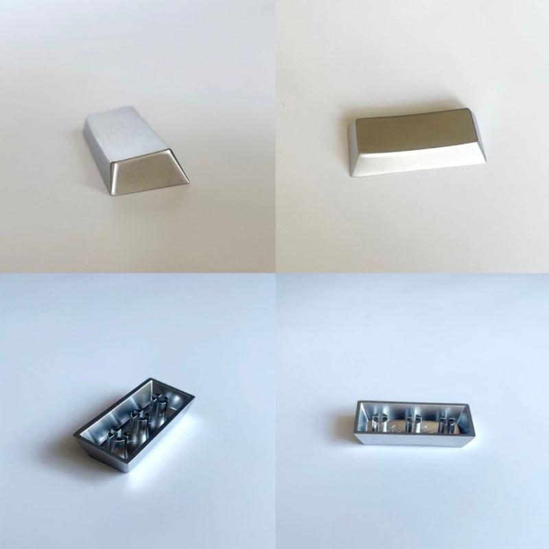 Zinc Alloy 2.25U Enter Keycap Original Height, Scratch Resistant Metal Finish Keycap for Mechanical Keyboards Switches