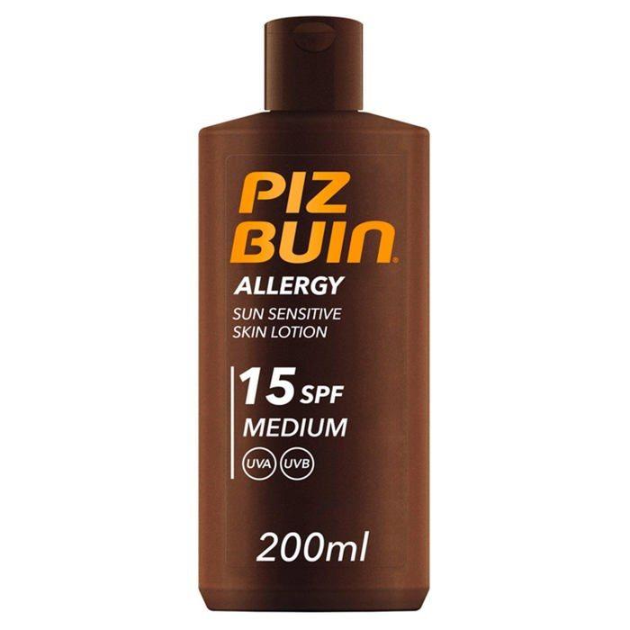 Sun Lotion - Piz Buin - Allergy SPF15 - Sensitive Skin - Long-Lasting Hydration - Water Resistant