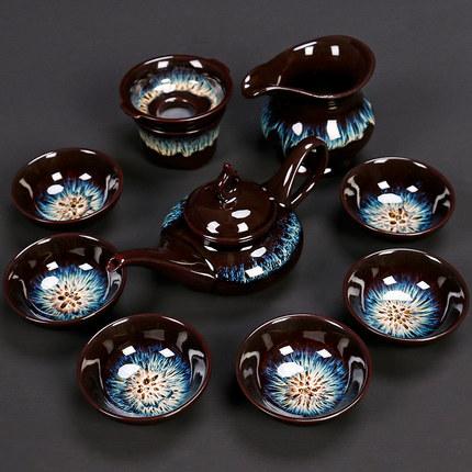 Teapot and Cup Set, Household Set of Glaze Tea Teapot