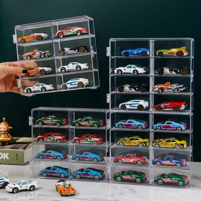 Car Model Toy Storage Box Display Box Stackable Hot Wheel Dustproof Display Protection Box Acrylic Small Car Display Cabinet