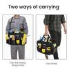 Tool Storage Bag with High-Density Nylon Waterproof Base Multiple Compartments Padded Shoulder Strap Tool Storage Pouch