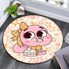 Anais Gumball Muster runder Teppich, Teppich für Wohnzimmer Schlafzimmer Spielzimmer, rutschfeste Bodenmatte, Weihnachtsgeschenke und Geburtstagsgeschenke.
