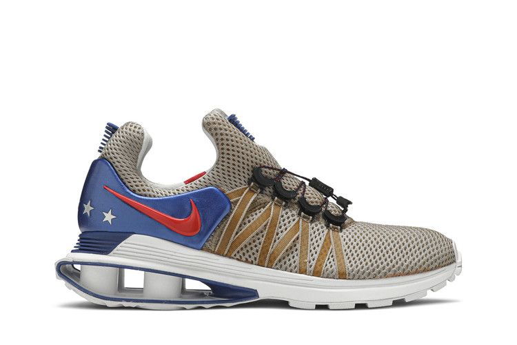 Men's Sneakers Nike Shox Gravity World Cup (2018) Metallic Gold/White-Gym Blue-Speed Red