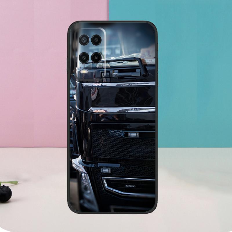 Cool Heavy Truck Car For OPPO A98 A78 A58 A5 A9 A15 A17 A57 A77 A96 A76 A16 A54 A74 A94 A52 A72 A57S A53S Case