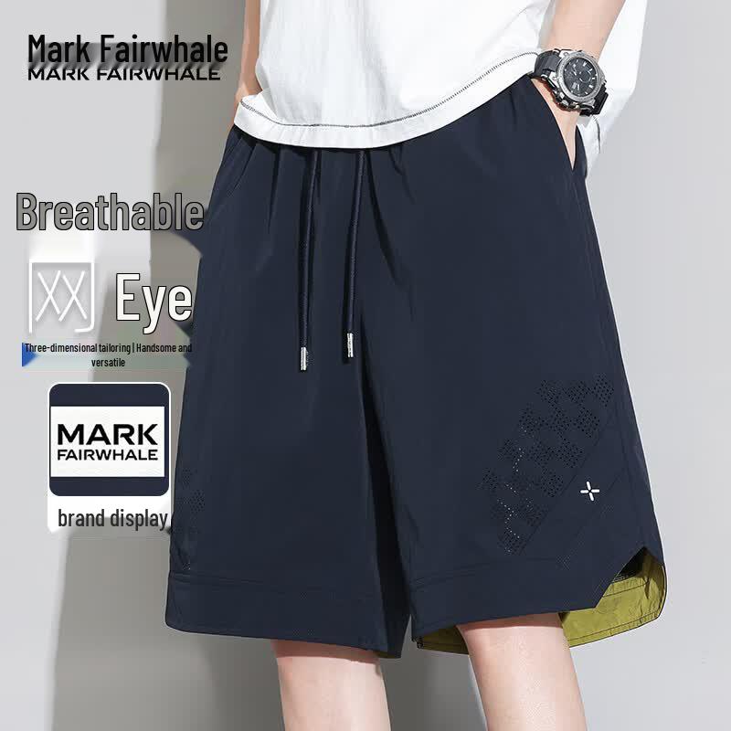 MARK FAIRWHALE Men s Ice Silk Mesh Sports Shorts 2XL