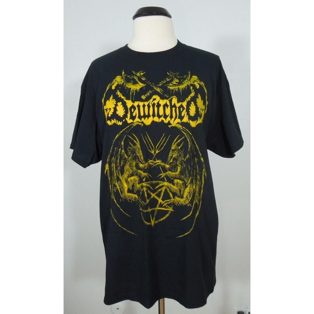 

BEWITCHED At The Gates Of Hell M MEDIUM T-Shirt Black Mens Band Logo Unisex T-Shirt XL