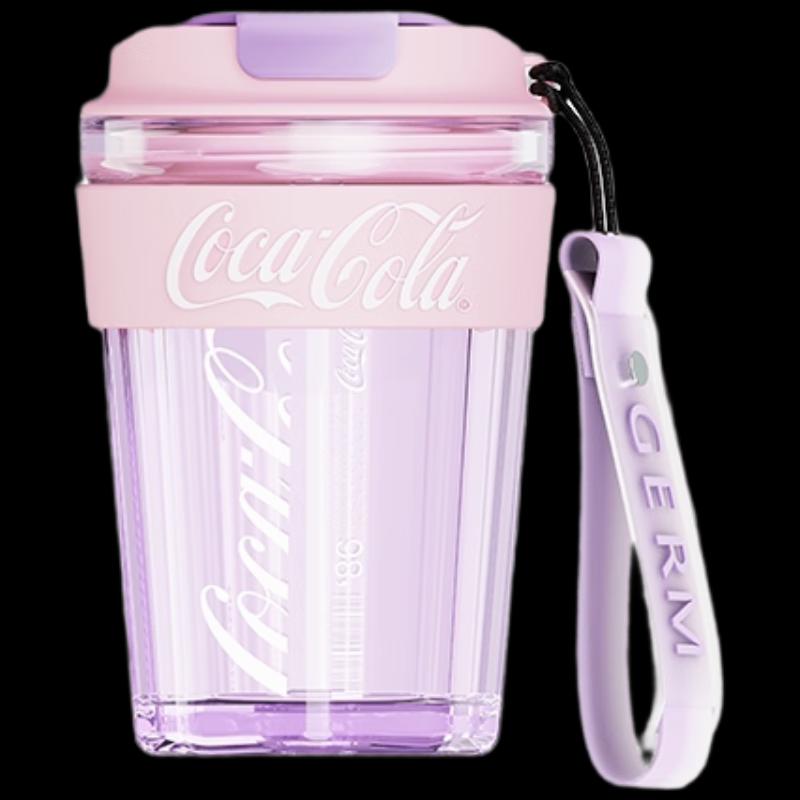 Брендированная стеклянная кофейная чашка Coca-Cola с крышкой