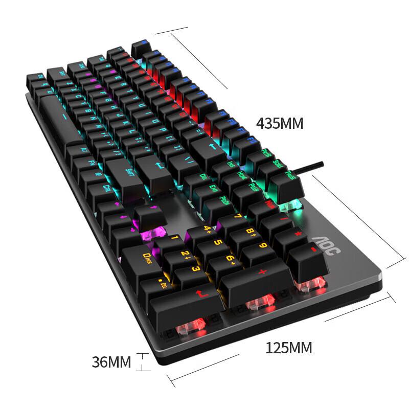 AOC GK410 Wired Mechanical Keyboard with Mouse Pad