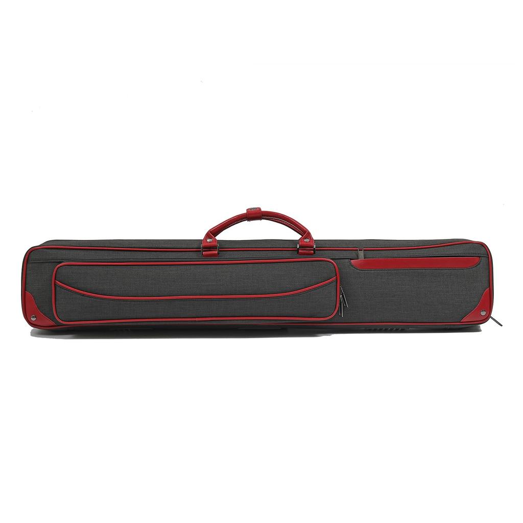 Daisei Lightweight Billiard Cue Case (Red/Black, 3x4)