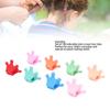 100pcs Crown Shaped Small Hair Claw Clips for Women Girls Cute Matte Colorful Strong Hold Tiny Hair Claw Clips