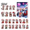 Festive Home Decor 24 Days 2026 Cat Hat Kitten with Santa Advent Calendar Christmas Countdown