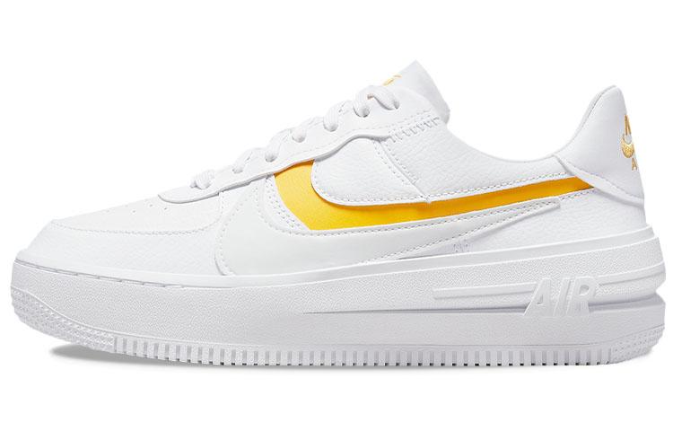 

Nike Air Force 1 PLT.AF.ORM White Yellow Ochre Women s DJ9946-102 37.5