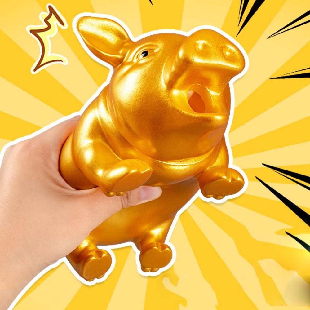 Big Fat Pig Pets Dog Toys Squeeze Function Squeak Vent Pig Fat Pig Squeeze Sound Toy Vent Tool