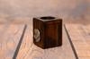 Golden Retriever – Wooden candle holder with a dog, a unique souvenir after losing a dog | Art-Dog
