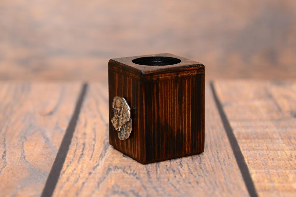 Golden Retriever – Wooden candle holder with a dog, a unique souvenir after losing a dog | Art-Dog