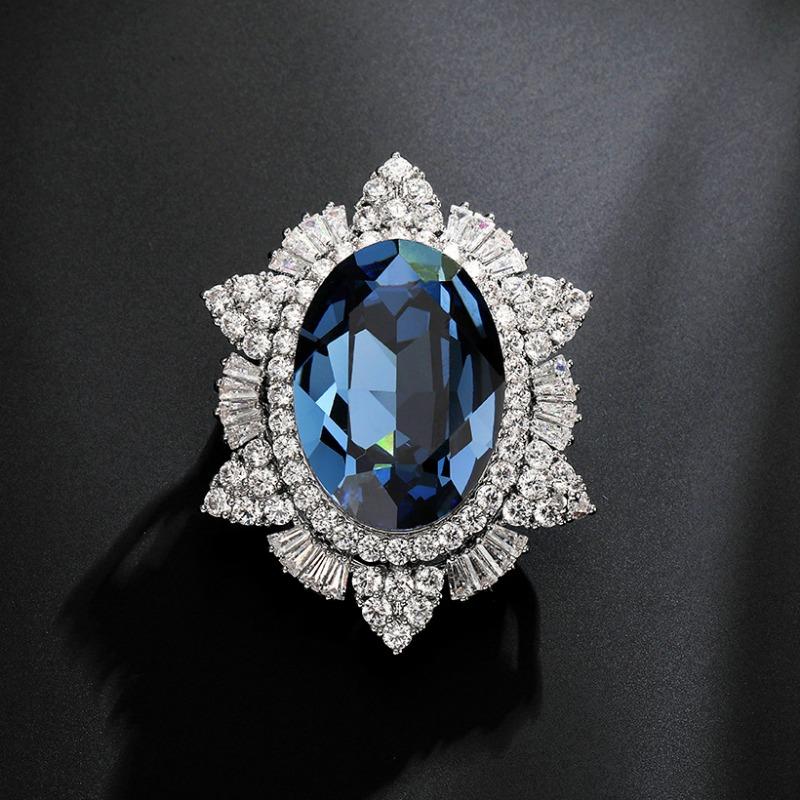 

Брошь в виде панциря черепахи ромбовидной формы, Модная и изысканная хрустальная брошь, Роскошная и нишевая дизайнерская брошь