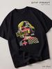 Schwarzes T-Shirt Blondie (Blondie), Punk Zurück in