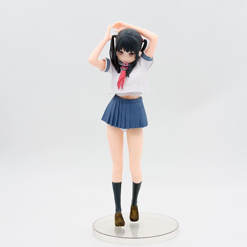 28cm High School Sailor Uniform Girl Static Model Figure