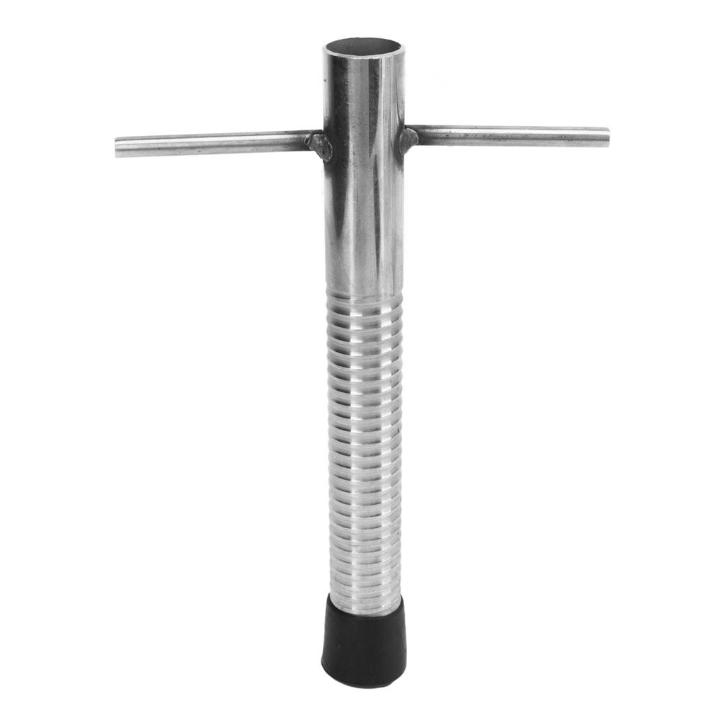 Ice Peg Drill Threaded Stainless Steel Multi Functional Ice Fishing Stake Nail Auger for Tent Shelter