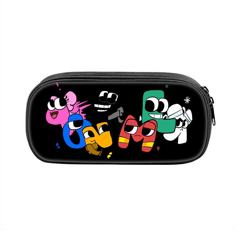 Alphabet Lore Pencil Case With Nylon Material For Students And Kids