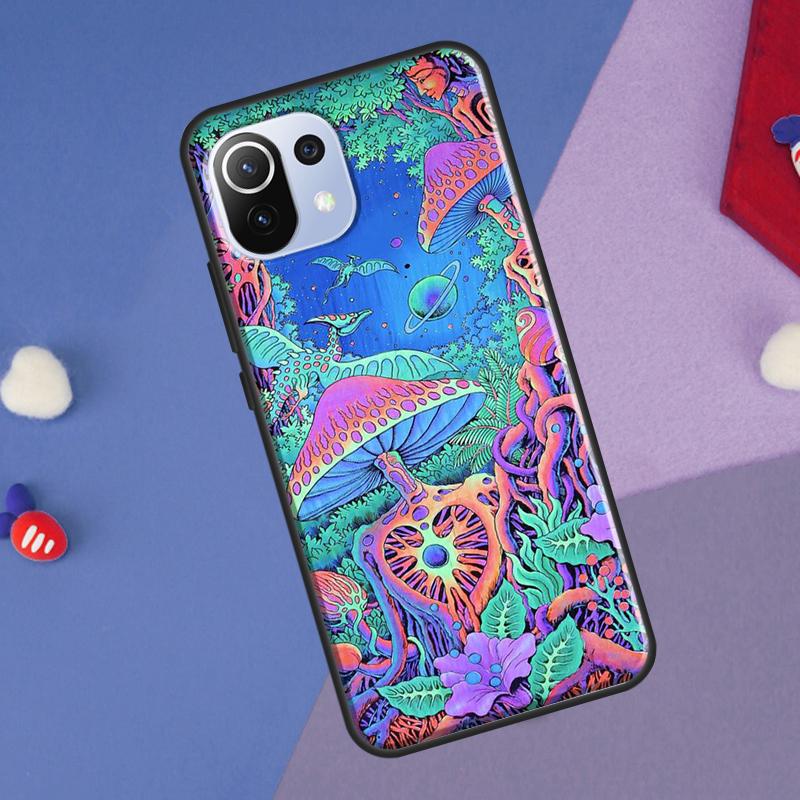 Trippy Mushroom Psychedelic Art Cover For Xiaomi 14T Pro 11T 12T 13T 13 14 Ultra POCO X7 Pro X3 X5 F3 F5 F6 M6 X6 Pro Case
