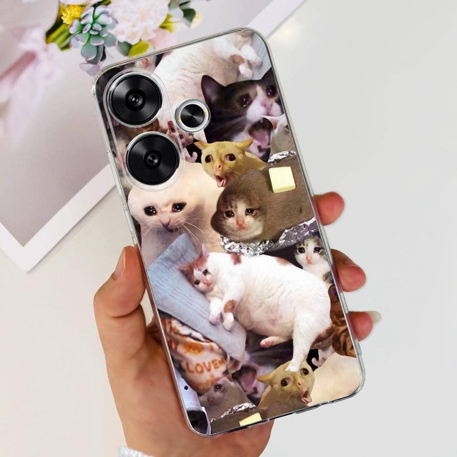 For Xiaomi Poco F6 Case Redmi Turbo3 New Fashion Painted Cover Soft Slim Phone Cases For Xiaomi Redmi Turbo 3 Poco F6 F 6 Bumper
