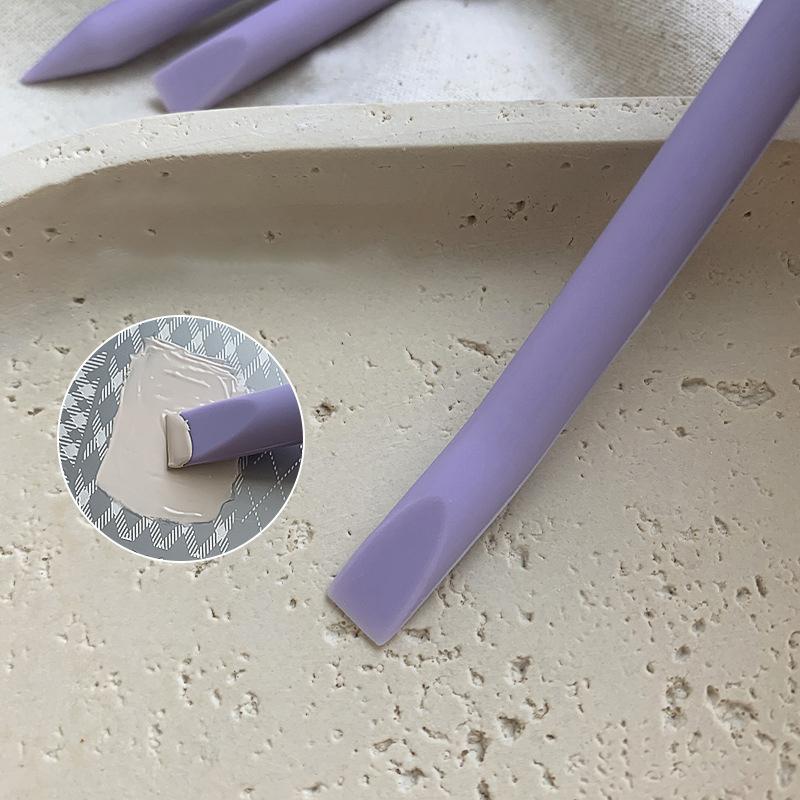 Wielofunkcyjny silikonowy pisak do paznokci z podwójną końcówką - Mieszadło Pędzelek do modelowania Artystyczny żel do zdobienia paznokci 3D Mieszanie żelu Akcesoria do manicure