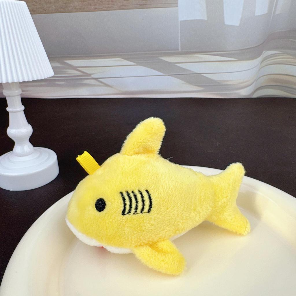 Cute Shark Whale Plush Keychain Charm
