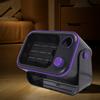 Desktop Heater Quiet Quick Heating   Ceramic Heater with 2 Speed Setting Tip Over Overheating Prevention for Indoor 1200W