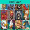 Mosaik Diamant Stickerei Eule 5D DIY Vollständige Sets Diamantstickerei Tierbild mit Strasssteinen Heimdekoration