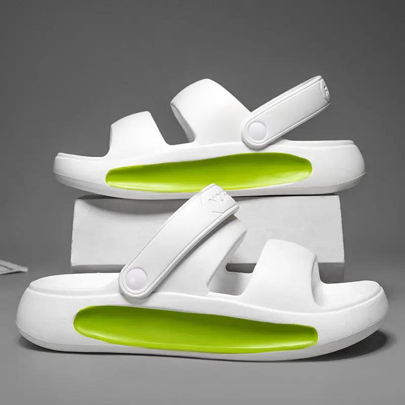 Fashion Beach Men's Shoe Platform Slides Outdoor Eva Comfortable Fun Low Price Designer Luxury Rubber Elegant Y2k Original Male Slipper