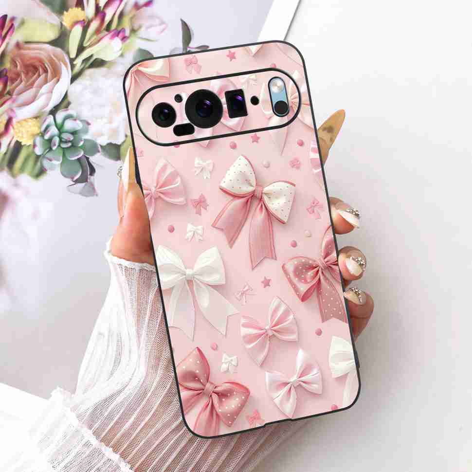 For Google Pixel 9 5G G2YBB Case Butterfly Painting Silicone TPU Black Cover For Google Pixel9 5G GUR25 G1B60 Bumper Shell