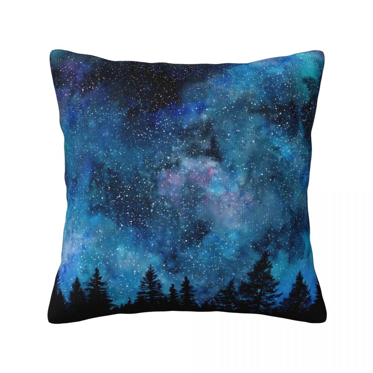 

Наволочка с темным фэнтезийным лесом и грибным принтом, весенняя роскошная дорожная наволочка на молнии 16x16Inch