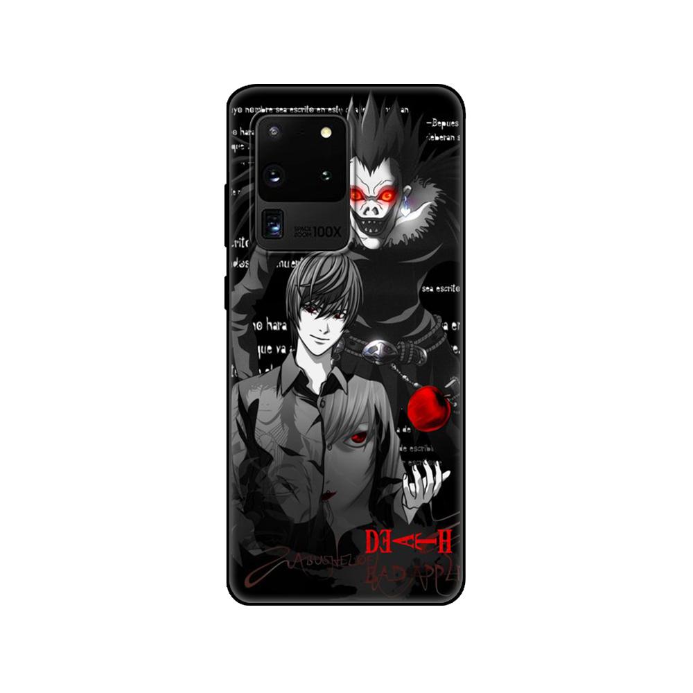 Black tpu Case For Samsung galaxy S20 /S20 PLUS/S20 ultra/S20+ /S20FE back cover Japanese Anime