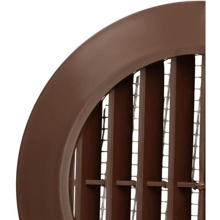 Ventilation Grille - KOTARBAU - Round - Diameter 70 Mm - Mosquito Net - Color Brown