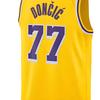 Nike Nba Doncic 77 Los Angeles Lakers Team Limited Swingman Jersey Fan Edition Basketball Vest Men Jerseys Yellow DN2140-728