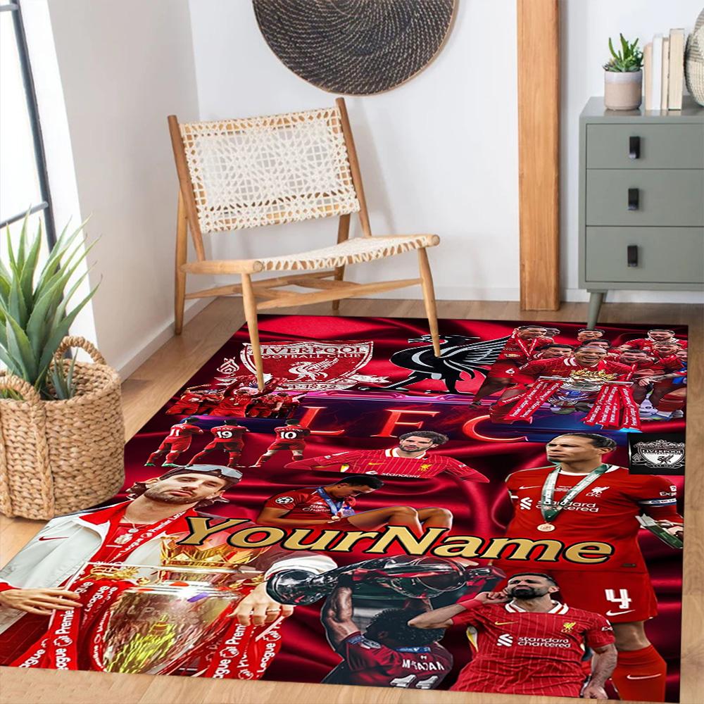 Liverpool Customize Text Area Rug Suitable for Decorate Room Outdoor Kitchen Bedrooms Antislip Carpet Office Home Decor