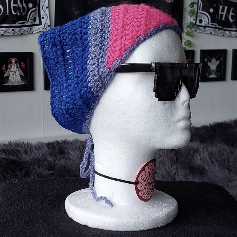 New Handmade Crocheted Children's Triangle Scarf, Snowflake Scarf, Ear Protection Hat, Cute Children's Hat