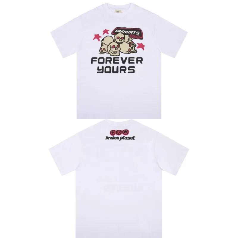 2025 Personalized Trendy Youth Fashion 100% Cotton Printed T-shirt Four Seasons Trendy Brand Male and Female Hot Products