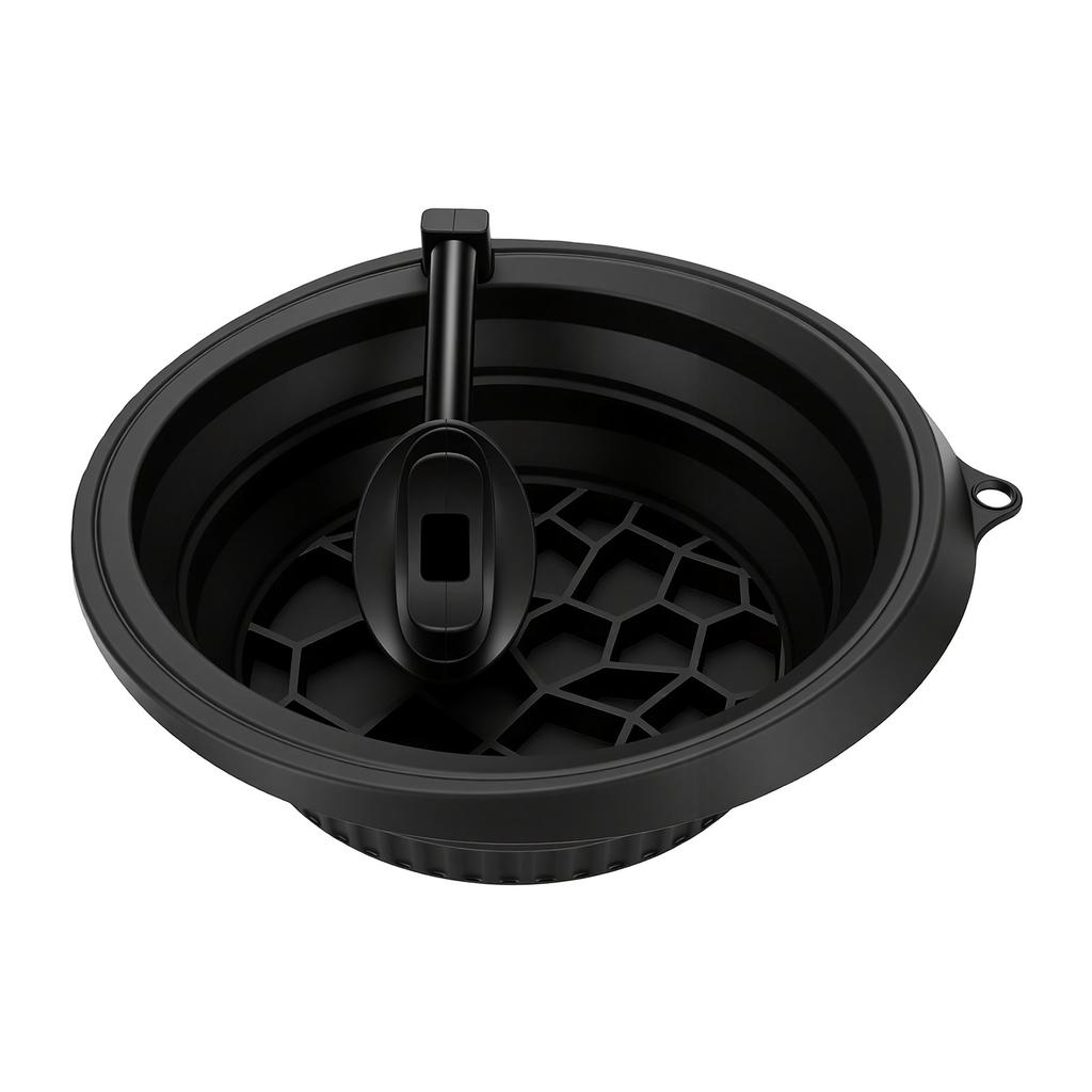 Face Ice Bowl with Built In Ice Tray Hanging Silicone Facial Ice Bath Bowl for Cold Plunge with Breathing Tube