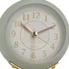 European Style Metal Clock Ingenious Mute Round Children Electronic Quartz Alarm Clock for Living
