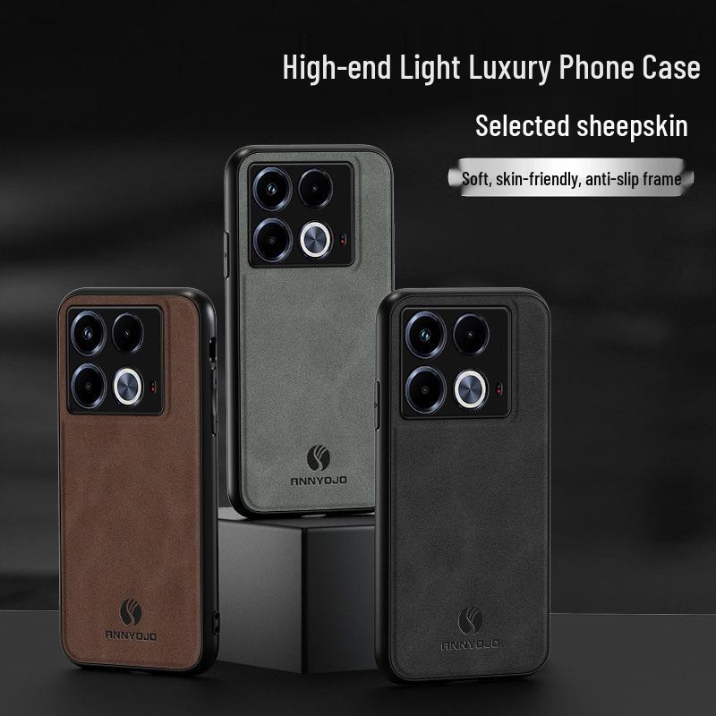 Infinix Spark HOT60 Magnetic Slim Leather Texture Case (S26U)