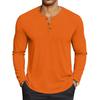 Men's Casual Solid-Color Oversized  Long-Sleeve Top