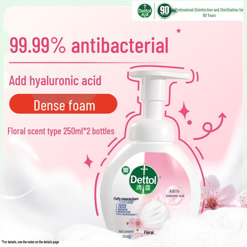 Dettol Floral Foaming Hand Wash Twin Pack (2 x 250ml)