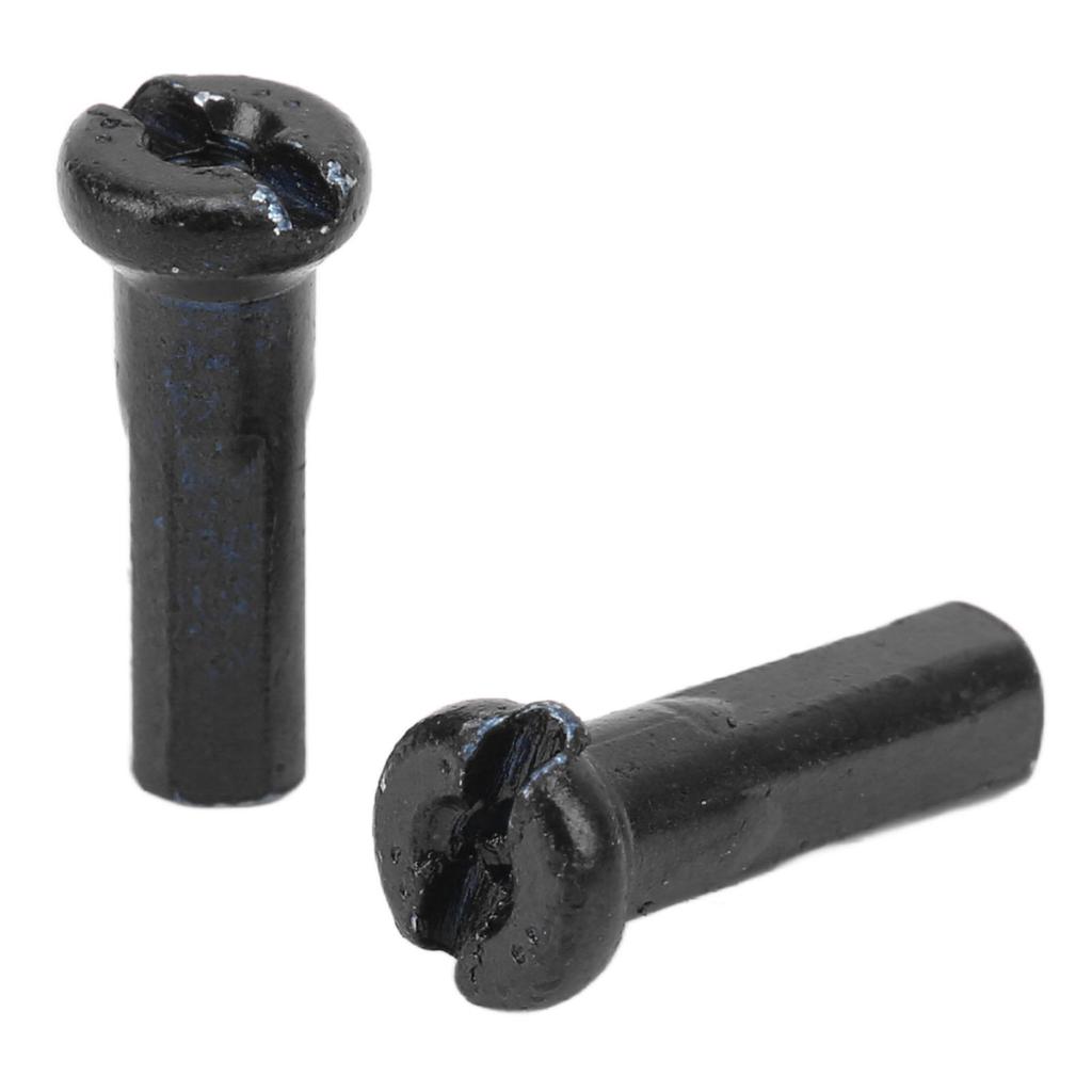 80pcs   Spoke Hats Iron 14mm Mountain Road Cycling Spoke Nipples for 14G Spoke Wire