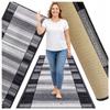 [5] IMPERIA GRAU 100x180cm Rutschfester Teppich D7520