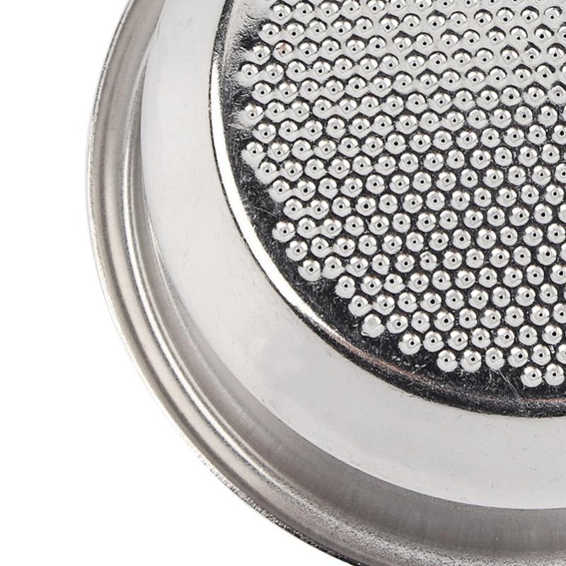 Stainless Steel Single Layer Double Doses Filter Basket Coffee Machine Professional Accessory