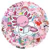 50pcs Cartoon Animal Funny Axolotl Graffiti Waterproof Sticker Creative Trend Decorative Decals