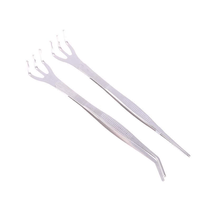 Greblă 2 în 1 din oțel inoxidabil 304 pentru rădăcini, cu pensetă pentru bonsai și mâner ergonomic, instrument de cultivare a solului pentru suculente, bonsai